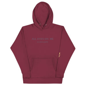Hoodie bordeaux ALL EYES ON ME SJ Exclusive – Sweat à capuche premium tendance, mode chic et décontractée, édition limitée