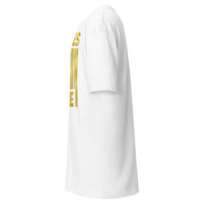 T-shirt blanc premium homme ALL EYES ON ME SJ EXCLUSIVE édition limitée luxe or