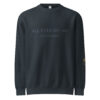 Sweat-shirt noir SJ EXCLUSIVE – logo doré « ALL EYES ON ME », col rond premium